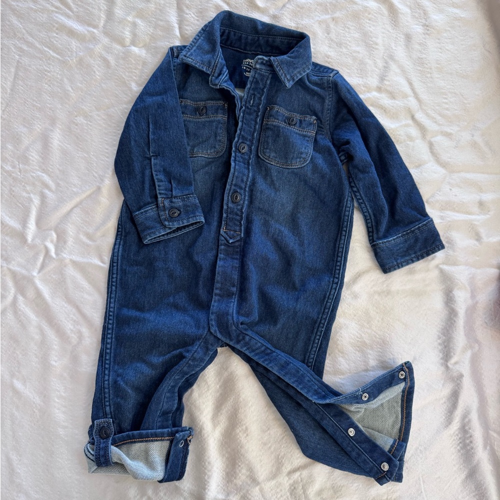babyGap toddler denim jumpsuit